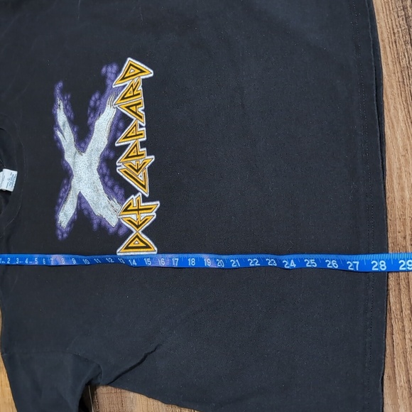 Def Leppard 2003 Vintage Concert Band Tee Tour Size XL in Black - Picture 6 of 6